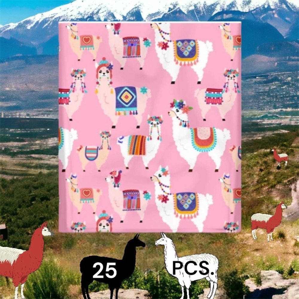 25 10X13 Poly Mailers Drama Llama, Shipping Envelopes PRICE IS FIRM - Picture 5 of 9